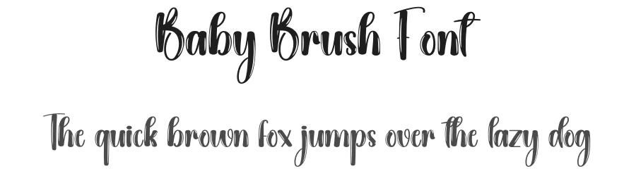 Baby Brush Font by creativeletter — Script Handwritten Font