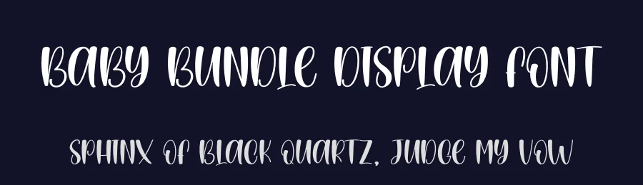 Baby Bundle Display Font by creativeletter — Display Font — thumbnail 2