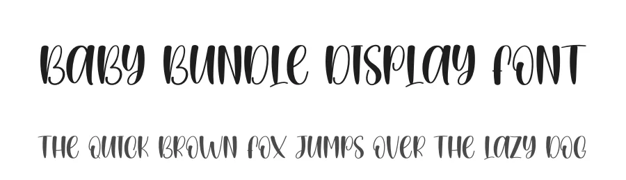 Baby Bundle Display Font by creativeletter — Display Font