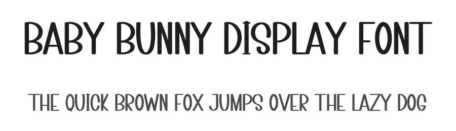Baby Bunny Display Font by inermediaSTUDIO — Display Font