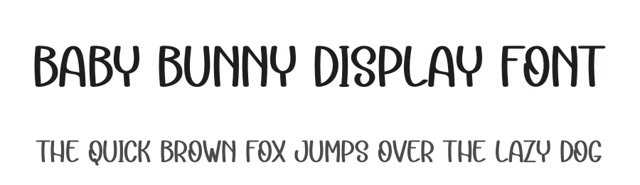 Baby Bunny Display Font by andikastudio — Display Font