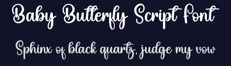 Baby Butterfly Script Font by creativeletter — Script Handwritten Font — thumbnail 2