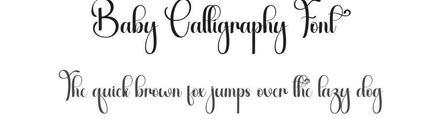 Baby Calligraphy Font by andikastudio — Script Handwritten Font