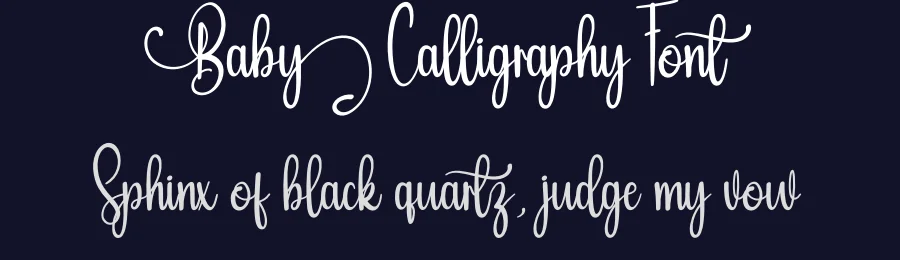 Baby Calligraphy Font by Adeindrawan — Script Handwritten Font — thumbnail 2