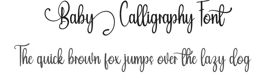 Baby Calligraphy Font by Adeindrawan — Script Handwritten Font