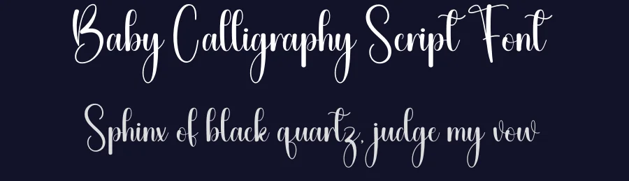 Baby Calligraphy Script Font by creativeletter — Script Handwritten Font — thumbnail 2