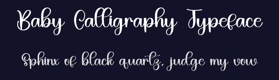 Baby Calligraphy Typeface by inermediaSTUDIO — Script Handwritten Font — thumbnail 2