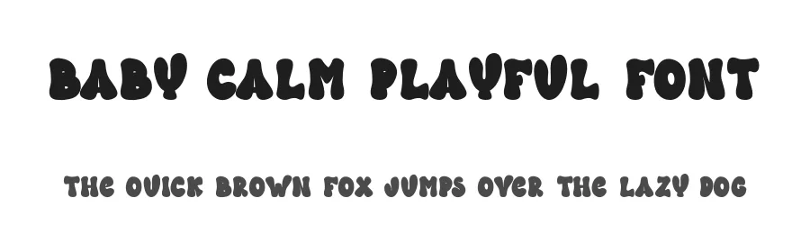 Baby Calm Playful Font by freshtypeink — Display Font