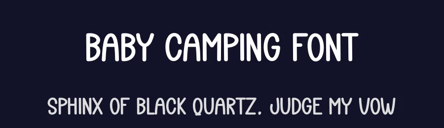 Baby Camping Font by creativeletter — Display Font — thumbnail 2