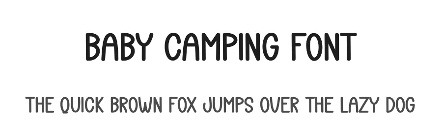 Baby Camping Font by creativeletter — Display Font