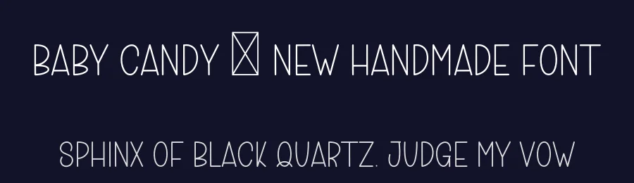 Baby Candy – New Handmade Font by freshtypeink — Display Font — thumbnail 2