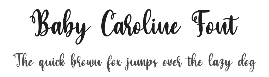 Baby Caroline Font by Beary Type Studio — Script Handwritten Font