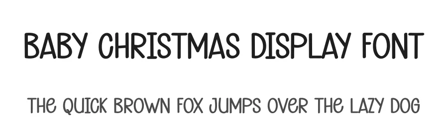Baby Christmas Display Font by andikastudio — Display Font