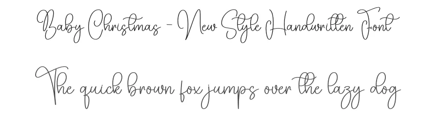 Baby Christmas – New Style Handwritten Font by creativeletter — Script Handwritten Font