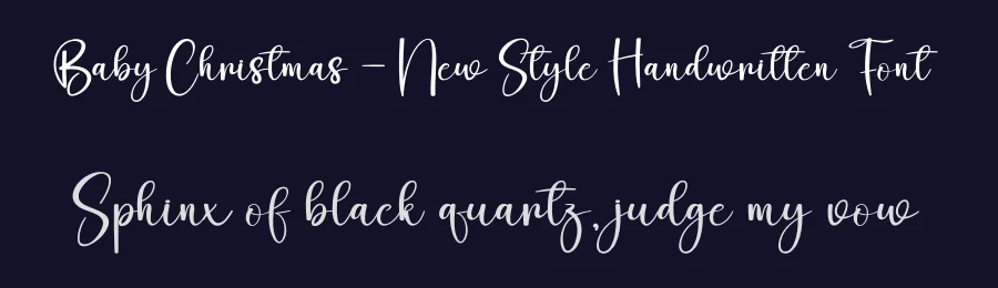 Baby Christmas – New Style Handwritten Font by creativeletter — Script Handwritten Font — thumbnail 2