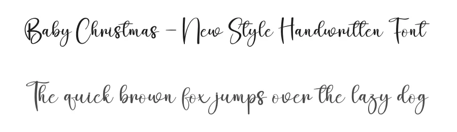 Baby Christmas – New Style Handwritten Font by creativeletter — Script Handwritten Font