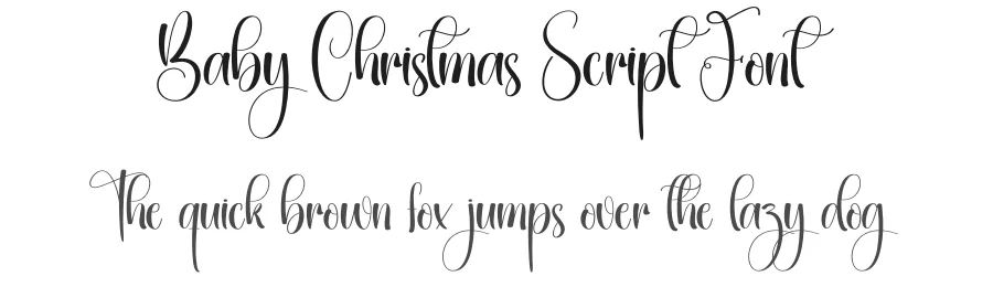 Baby Christmas Script Font by creativeletter — Script Handwritten Font