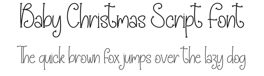 Baby Christmas Script Font by creativeletter — Script Handwritten Font