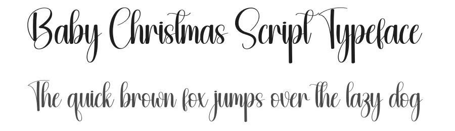 Baby Christmas Script Typeface by creativeletter — Script Handwritten Font