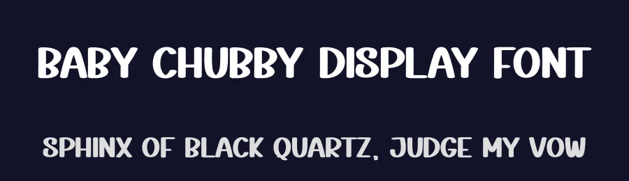 Baby Chubby Display Font by creativeletter — Display Font — thumbnail 2