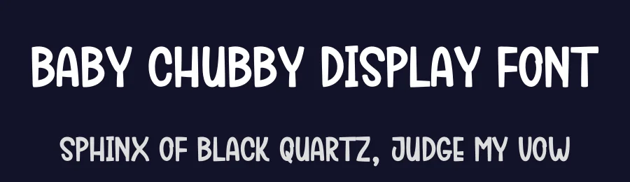 Baby Chubby Display Font by creativeletter — Display Font — thumbnail 2