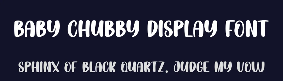 Baby Chubby Display Font by creativeletter — Display Font — thumbnail 2