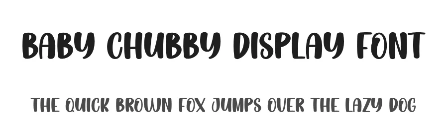 Baby Chubby Display Font by creativeletter — Display Font