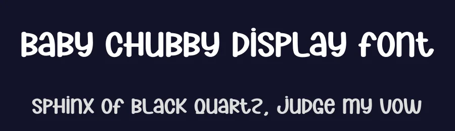 Baby Chubby Display Font by andikastudio — Display Font — thumbnail 2