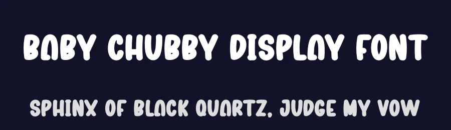 Baby Chubby Display Font by creativeletter — Display Font — thumbnail 2