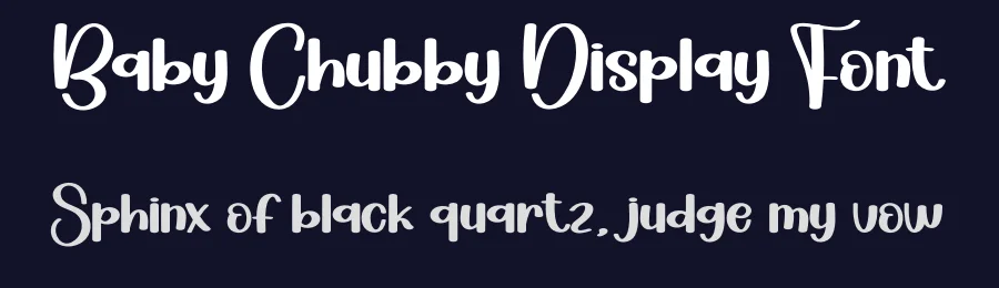Baby Chubby Display Font by creativeletter — Display Font — thumbnail 2