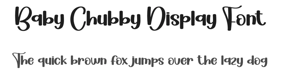 Baby Chubby Display Font by creativeletter — Display Font