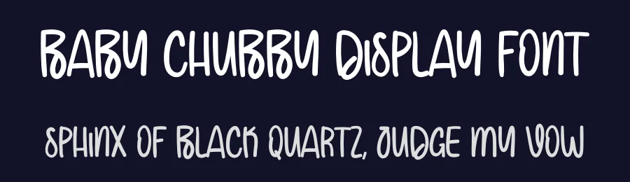 Baby Chubby Display Font by creativeletter — Display Font — thumbnail 2