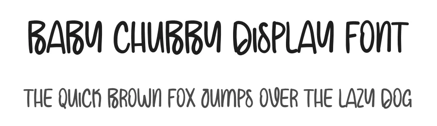Baby Chubby Display Font by creativeletter — Display Font