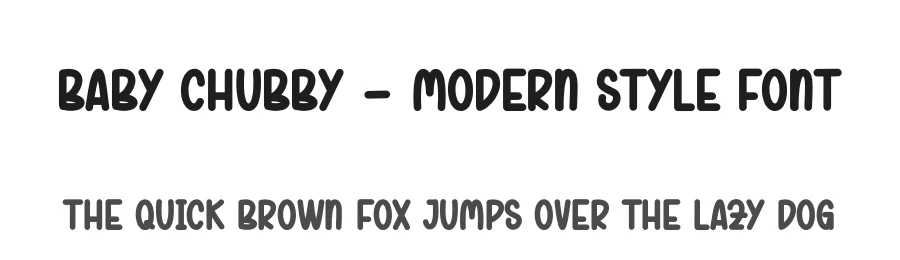 Baby Chubby – Modern Style Font by andikastudio — Display Font