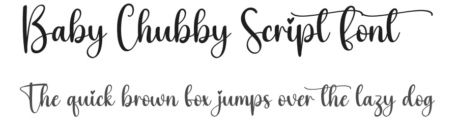 Baby Chubby Script Font by creativeletter — Script Handwritten Font