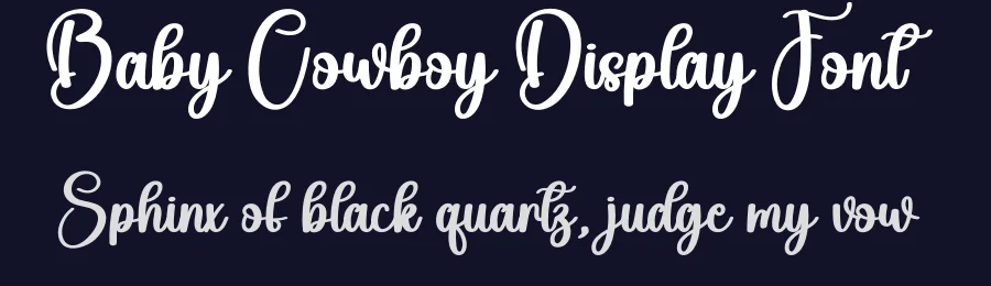 Baby Cowboy Display Font by andikastudio — Script Handwritten Font — thumbnail 2