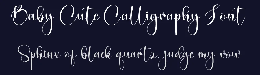 Baby Cute Calligraphy Font by creativeletter — Script Handwritten Font — thumbnail 2