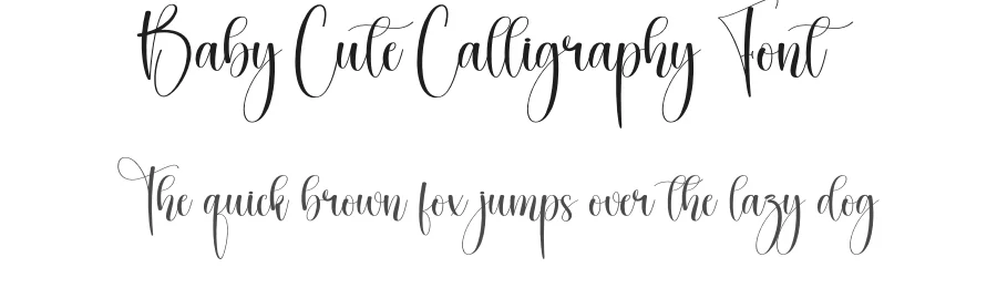 Baby Cute Calligraphy Font by creativeletter — Script Handwritten Font