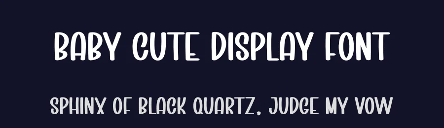 Baby Cute Display Font by creativeletter — Display Font — thumbnail 2