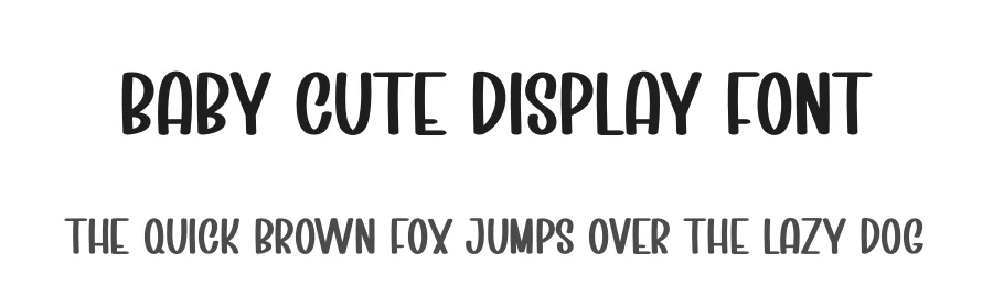 Baby Cute Display Font by creativeletter — Display Font