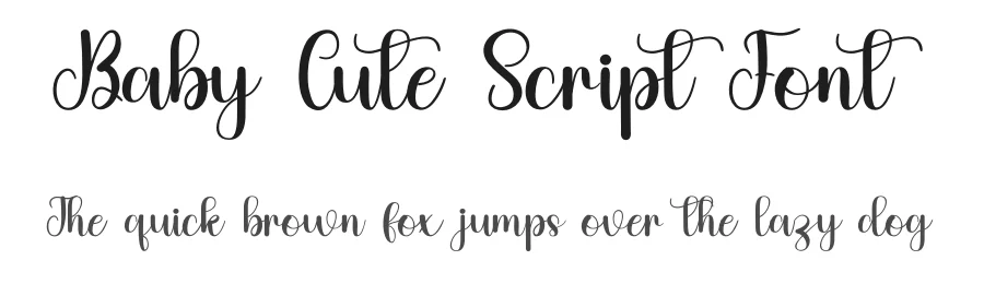 Baby Cute Script Font by inermediaSTUDIO — Script Handwritten Font