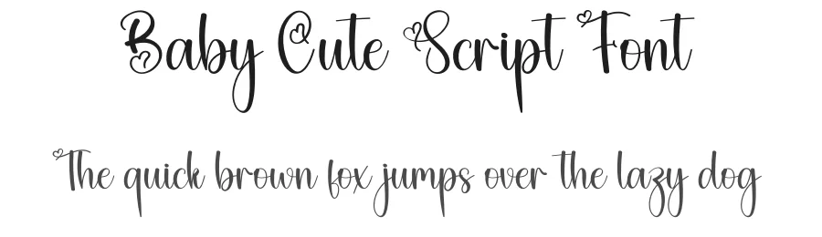 Baby Cute Script Font by creativeletter — Script Handwritten Font