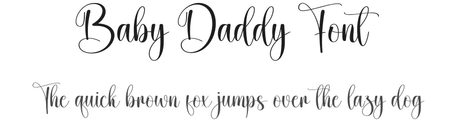 Baby Daddy Font by creativeletter — Script Handwritten Font