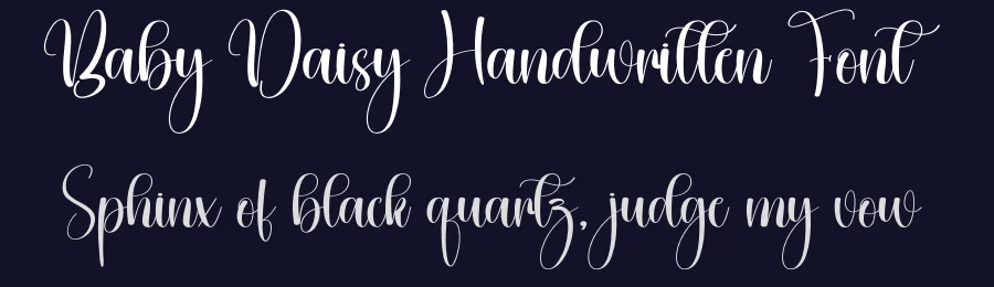 Baby Daisy Handwritten Font by creativeletter — Script Handwritten Font — thumbnail 2