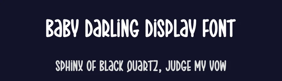 Baby Darling Display Font by creativeletter — Display Font — thumbnail 2