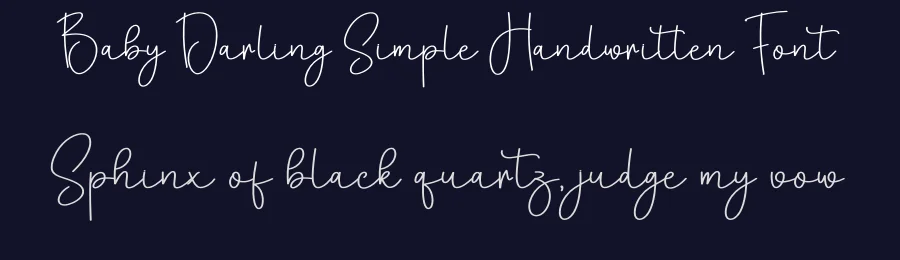 Baby Darling Simple Handwritten Font by creativeletter — Script Handwritten Font — thumbnail 2