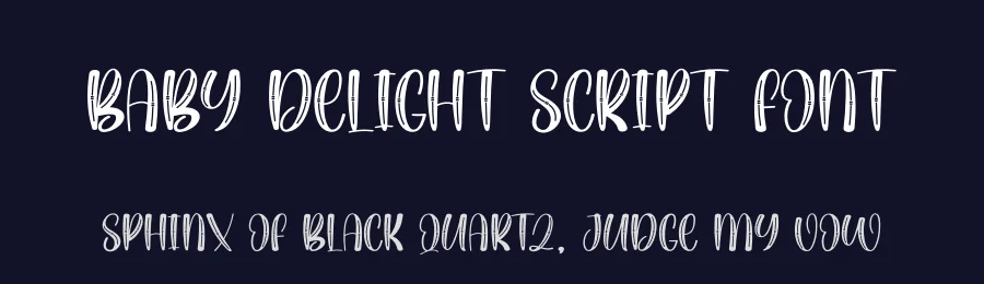Baby Delight Script Font by creativeletter — Display Font — thumbnail 2