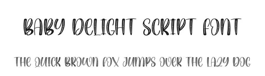 Baby Delight Script Font by creativeletter — Display Font