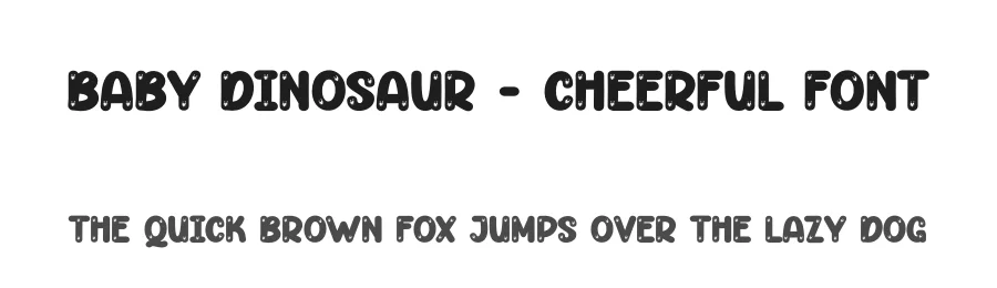 Baby Dinosaur – Cheerful Font by andikastudio — Display Font