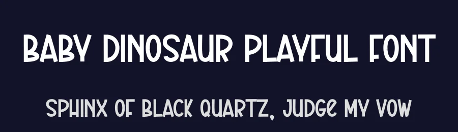 Baby Dinosaur Playful Font by andikastudio — Display Font — thumbnail 2